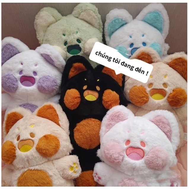 Thú Gấu Nhồi Bông Mèo Dudu Má Phính Dễ Thương Lông Dài Cao Cấp