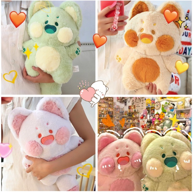 Thú Gấu Nhồi Bông Mèo Dudu Má Phính Dễ Thương Lông Dài Cao Cấp