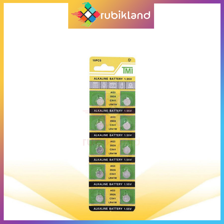 Pin AG3 392A CX41 LR41W Pin Đồng Hồ Pin Cúc Áo 1.55V Pin Chìa Khóa Ô Tô Pin Đồ Chơi