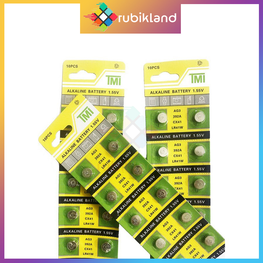 Pin AG3 392A CX41 LR41W Pin Đồng Hồ Pin Cúc Áo 1.55V Pin Chìa Khóa Ô Tô Pin Đồ Chơi