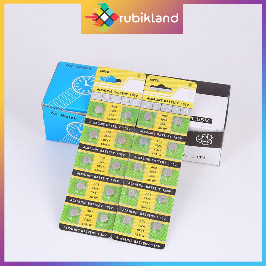 Pin AG3 392A CX41 LR41W Pin Đồng Hồ Pin Cúc Áo 1.55V Pin Chìa Khóa Ô Tô Pin Đồ Chơi