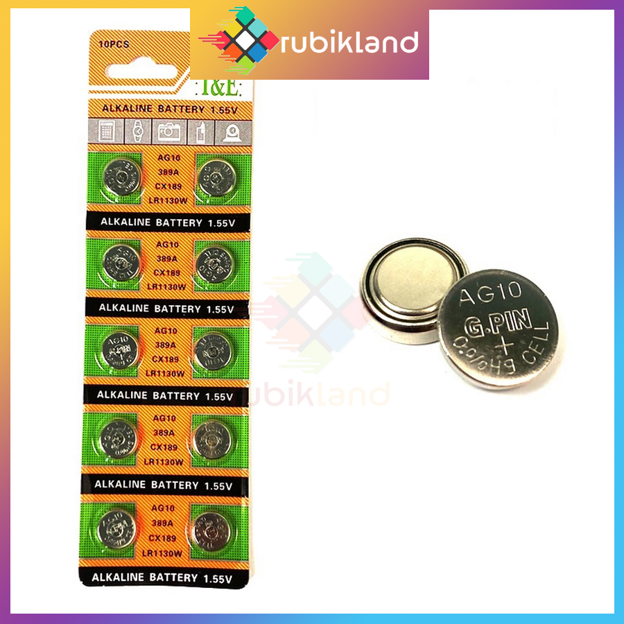 Pin AG10 389A CX189 LR1130W Pin Đồng Hồ Pin Cúc Áo 1.55V Pin Chìa Khóa Ô Tô Pin Đồ Chơi