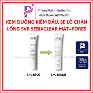 KEM DƯỠNG SVR SEBIACLEAR MAT+PORES KIỀM DẦU VÀ SE KHÍT LỖ CHÂN LÔNG 40ML