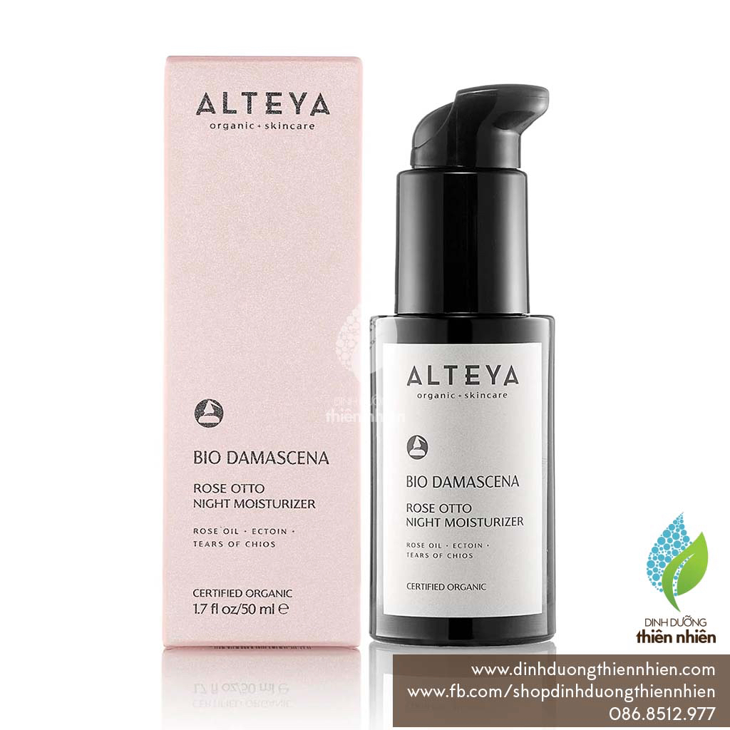 Kem Dưỡng Ẩm Ban Đêm Hữu Cơ Alteya Organics Bio Damascena Rose Otto, 50ml