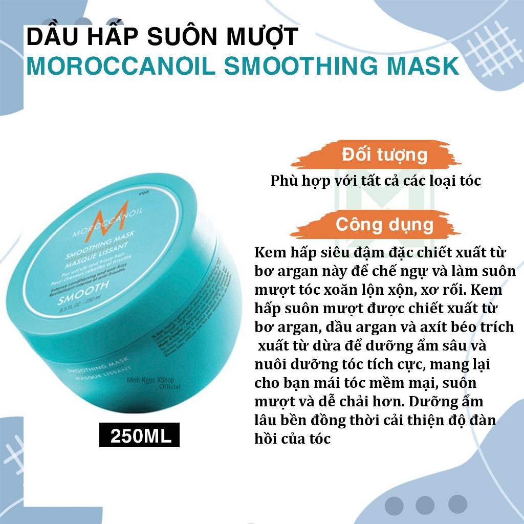 Dầu hấp phục hồi, dưỡng ẩm, siêu mượt Moroccanoil 250ML - 500ML