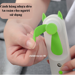 Quạt mini phun sương, sạc USB, cực mát
