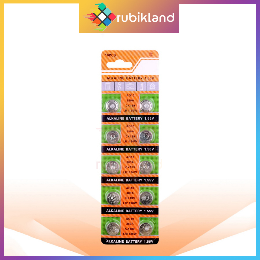 Pin AG10 389A CX189 LR1130W Pin Đồng Hồ Pin Cúc Áo 1.55V Pin Chìa Khóa Ô Tô Pin Đồ Chơi