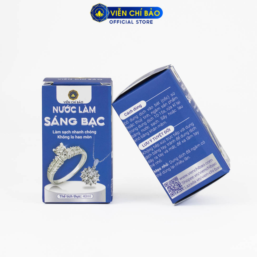 Dung dịch làm sáng trang sức vàng bạc chuyên dụng 40ml thương hiệu Viễn Chí Bảo NRB001