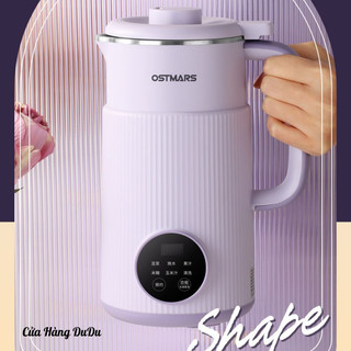 🌸 máy làm sữa hạt, máy nấu sữa đậu nành chính hãng ostmars 800ml inox 304 🌸