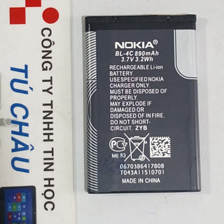 Pin Nokia BL-4C dung lương: 890mAh 3.7V - 3.2Wh (Pin 4C)