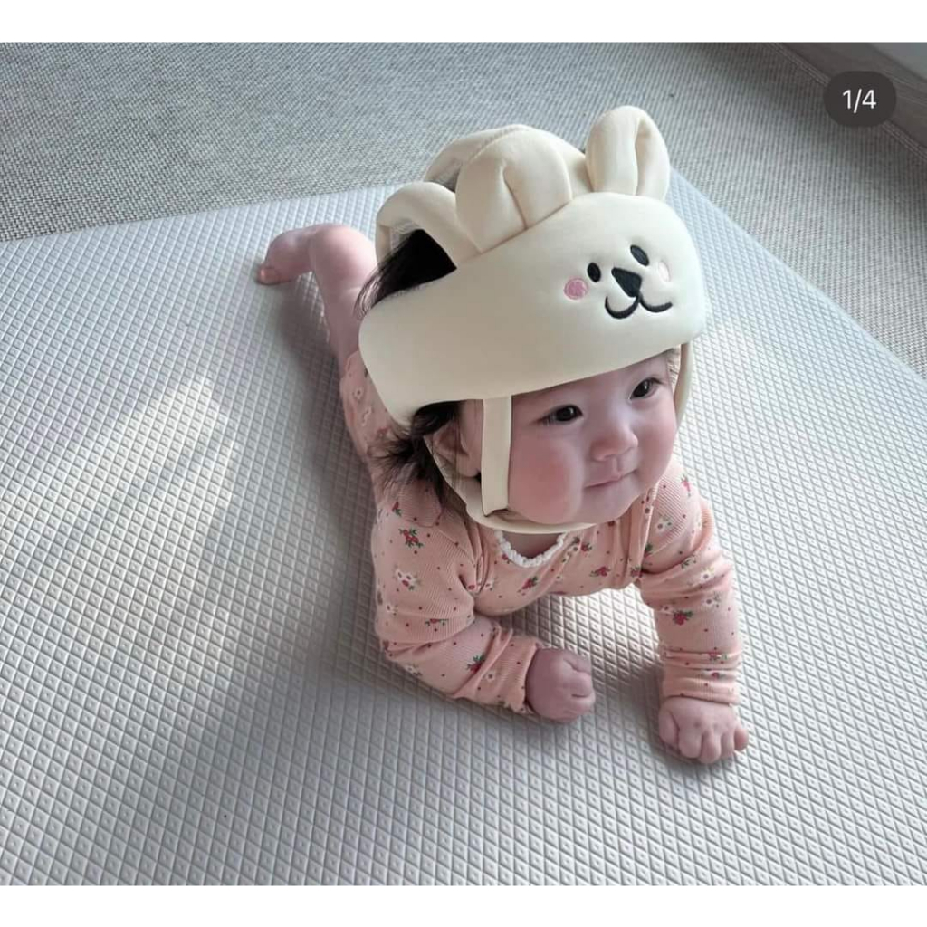 Mũ bảo vệ đầu tập bò, tập đi, tập ngồi cho bé phong cách Hàn Quốc hàng hãng Mielmom