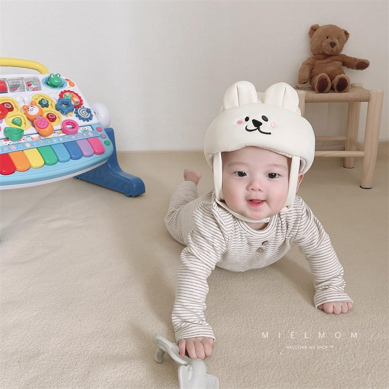 Mũ bảo vệ đầu tập bò, tập đi, tập ngồi cho bé phong cách Hàn Quốc hàng hãng Mielmom