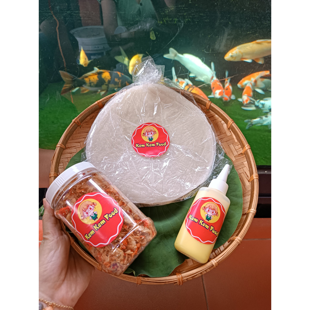 Bánh tráng phơi sương COMBO MẦM NON Tôm Hành Phi + Bơ siêu béo