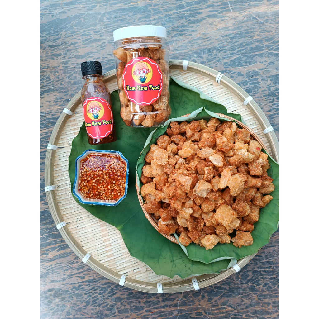 Bánh tráng phơi sương COMBO TRUNG HỌC Tôm Hành Phi loại NGON + Bơ trứng béo ngậy + Sốt tắc nhà làm