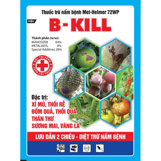  Thuốc Trừ Bệnh B-KILL   Gói 200 Gram  - Trừ Sạch Nấm Bệnh Thán Thư Sương Mai Vàng Lá Thối Quả An Toàn Và Hiệu Quả C 