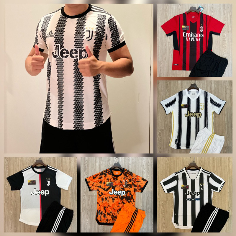 Bộ Áo đá bóng JUVE, AC Milan, Croatia bản đủ Logo. Áo bóng đá nam Chất vải Thái cao cấp, thoáng mát.