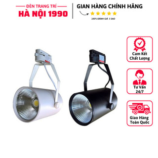 Đèn rọi ray chip led cob 7w /12w vỏ đen/trắng, đèn led rọi ray trang trí cửa hàng