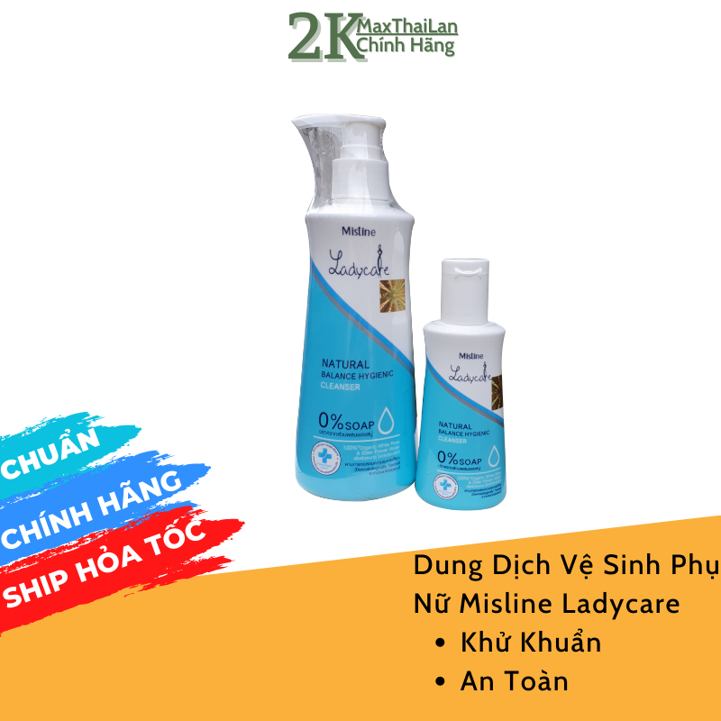 Dung Dịch Vệ Sinh Phụ Nữ Misline Ladycare Intimate Cleanser Thái Lan 50ml - 200ml