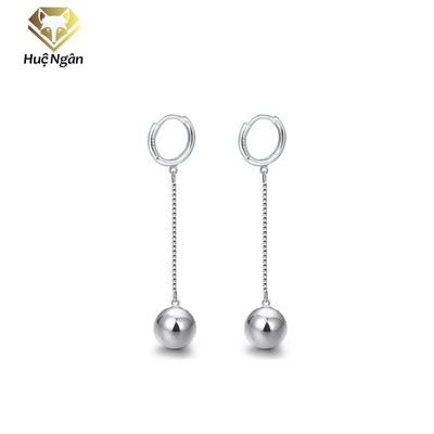 Bông tai dáng dài bạc S925 Huệ Ngân RYE140952