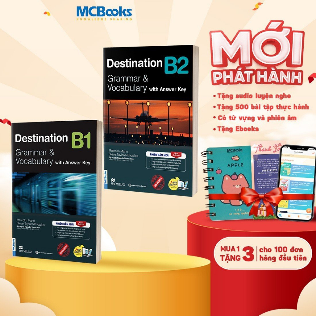 Sách - Destination B1 & B2 Grammar and Vocabulary Kèm Đáp Án Lẻ/Combo - Phiên bản mới 2023 MCBooks | BigBuy360 - bigbuy360.vn