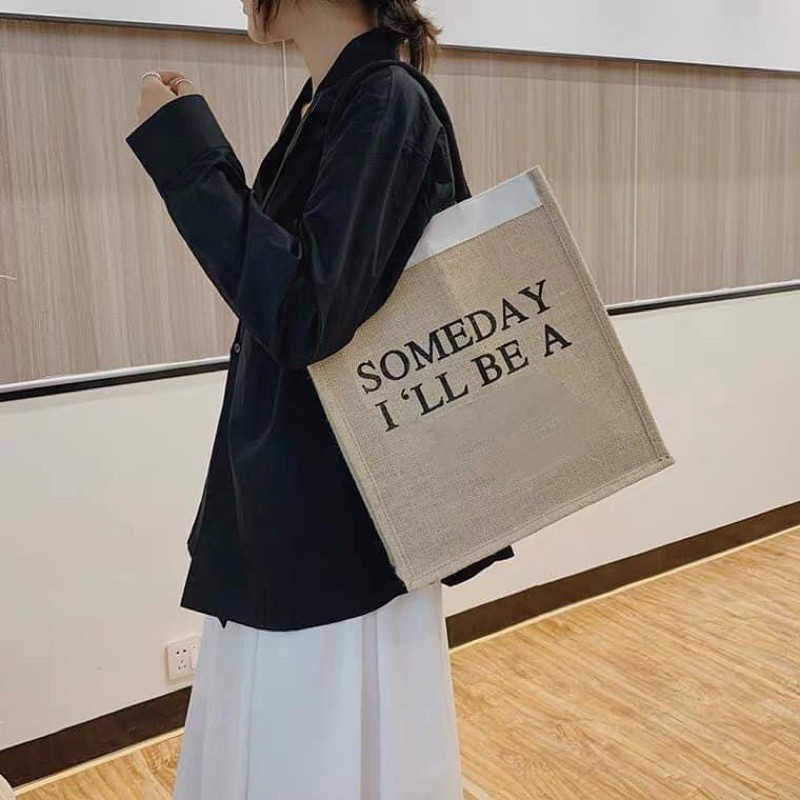 Túi Cói Someday Đi Du Lịch Loại 1 Túi To,Lót Dày Dặn, Ko Bán Hàng Loại 2 Nhé