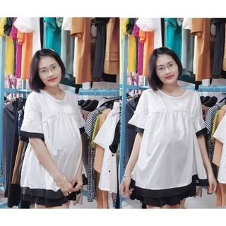 Áo bầu trắng hàn quốc