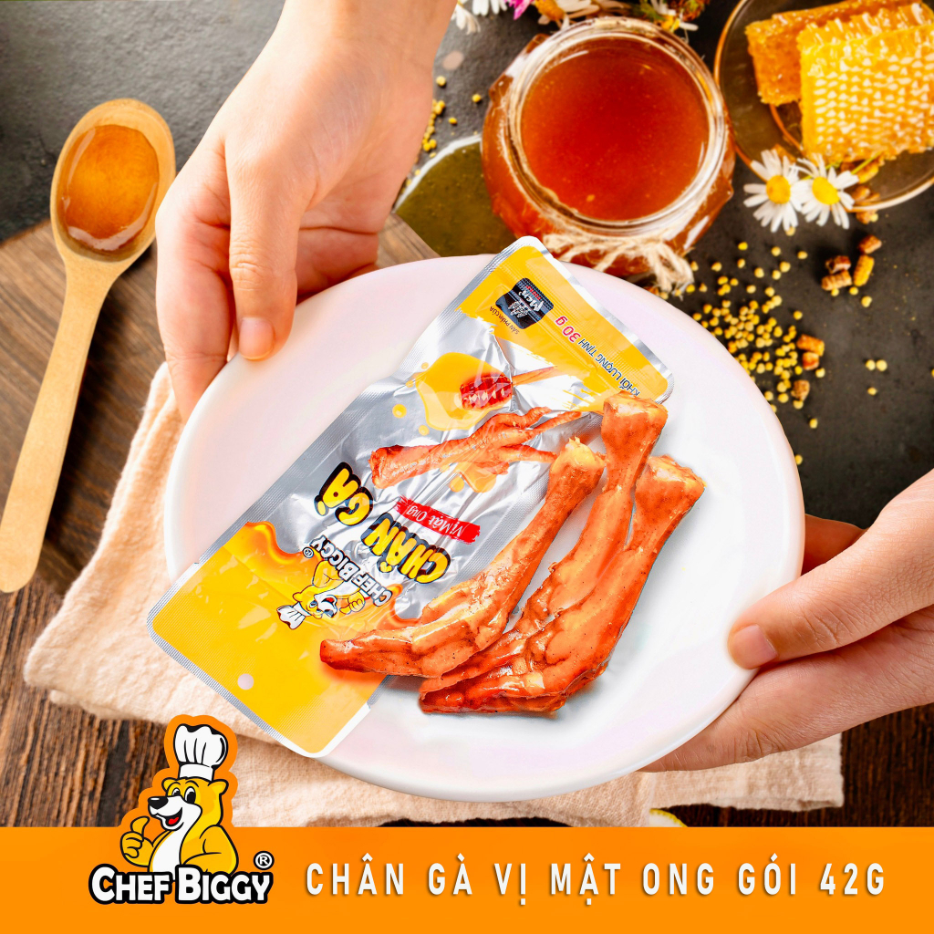 [GÓI TO 42G] Chân gà CHEF BIGGY siêu ngon - Hàng Việt Nam, có chứng nhận vệ sinh an toàn thực phẩm