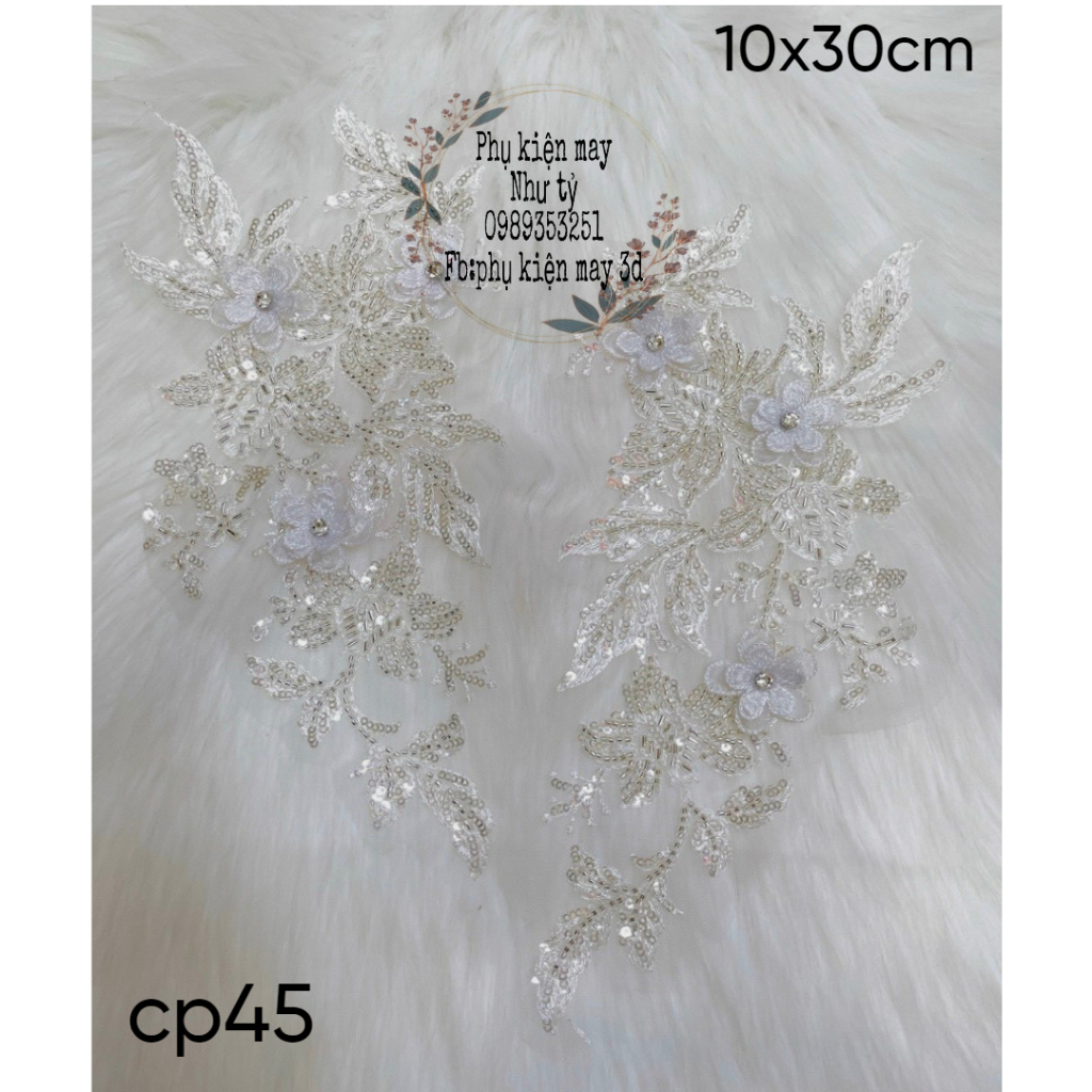 Ren thêu đắp trang trí