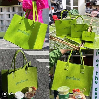 Túi Xách PEEKOO Xanh Lá Hot Trand  FREESHIP Túi Xách Siêu Đẹp Siêu To Đi Du Lịch Đi Biển
