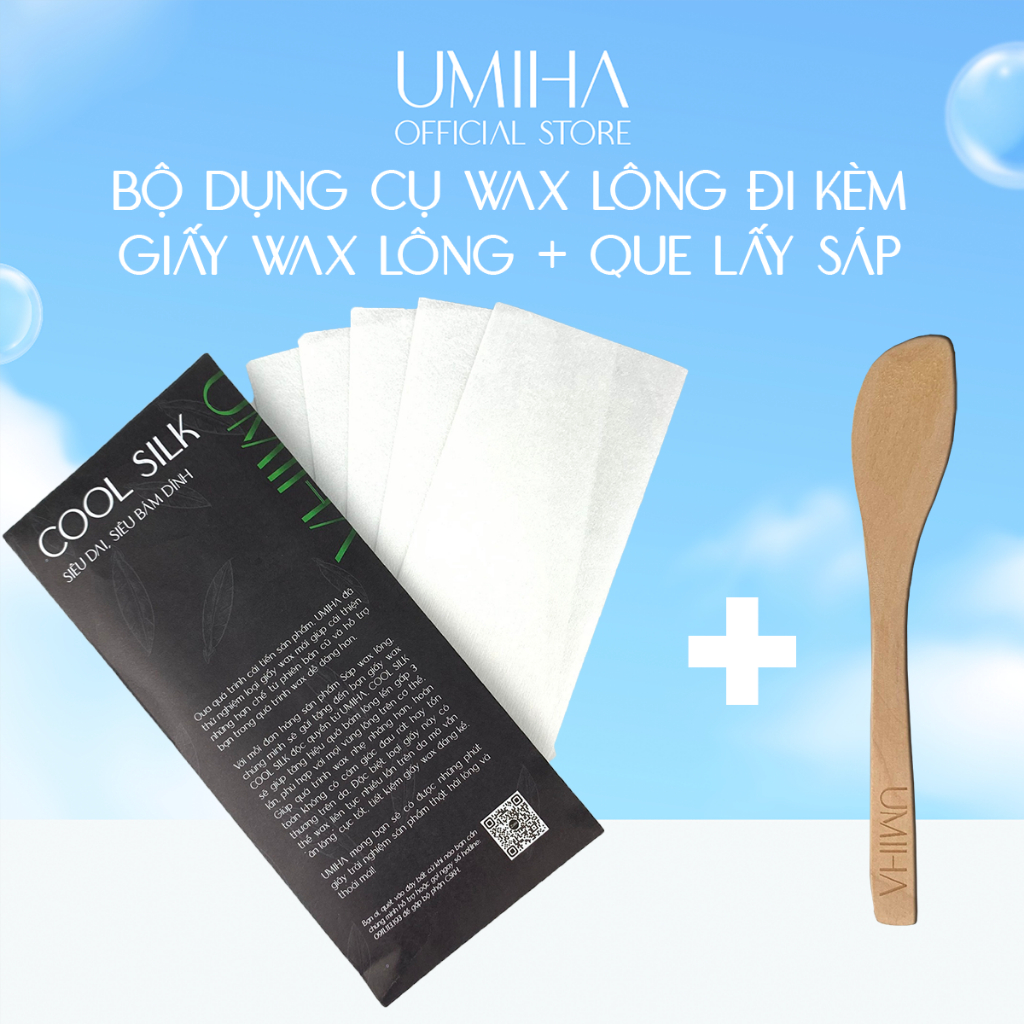 Wax lông UMIHA (105ml) - Bám dính x2 với Sáp wax lông chân tay, wax lông nách, sạch tận gốc sau 1 lần wax lông