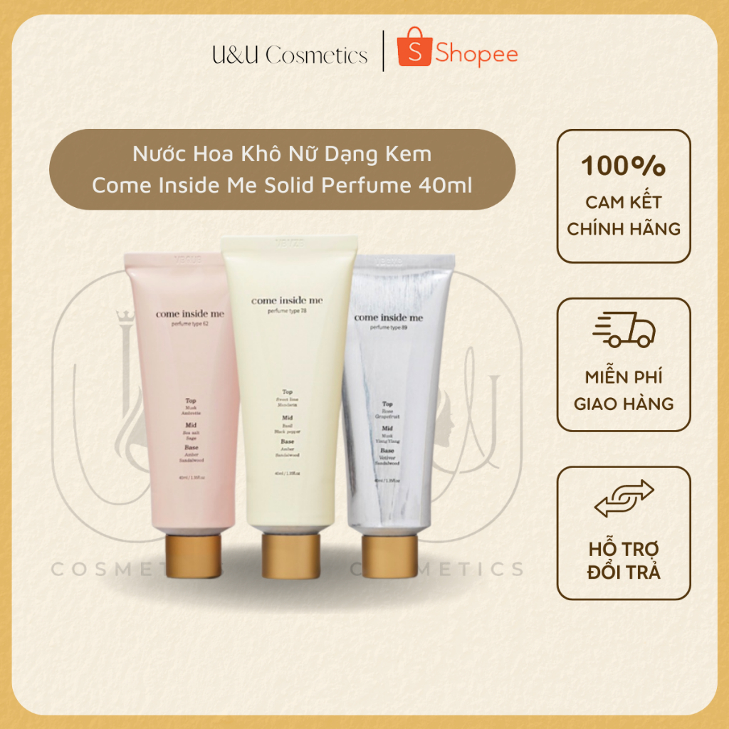 Nước Hoa Khô Come Inside Me Solid Perfume Hương Thơm Nhẹ Nhàng Sang Trọng 40ml