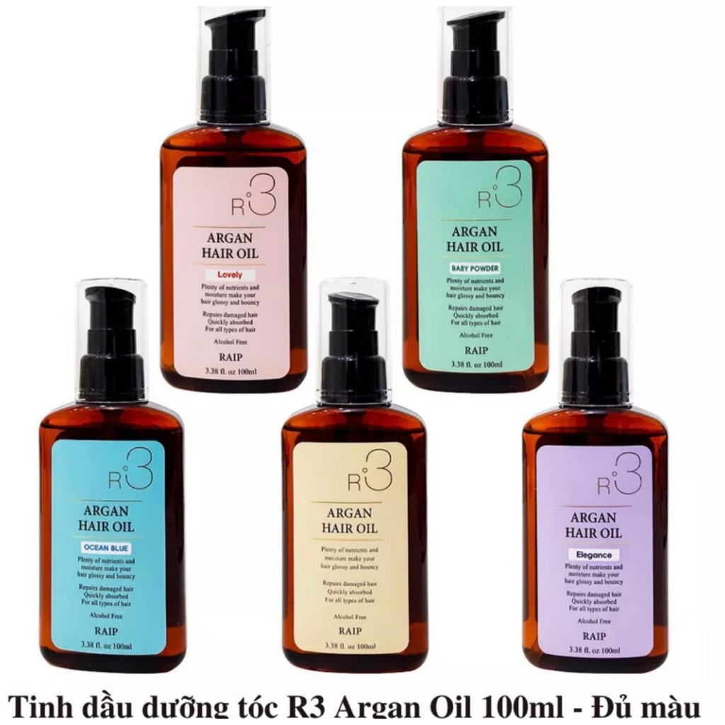 Tinh dầu dưỡng tóc Raip R3 Argan Oil 100ml Hàn Quốc đủ loại - C57
