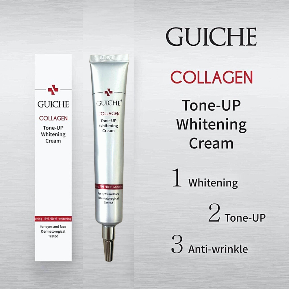 Kem nám Guiche Collagen Tone-Up Whitening Cream 35ml Hàn Quốc, hỗ trợ sáng da, giúp da đều màu