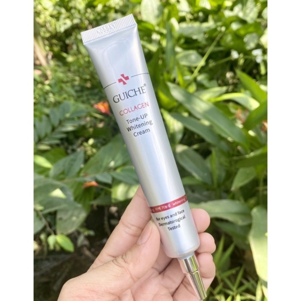 Kem nám Guiche Collagen Tone-Up Whitening Cream 35ml Hàn Quốc, hỗ trợ sáng da, giúp da đều màu