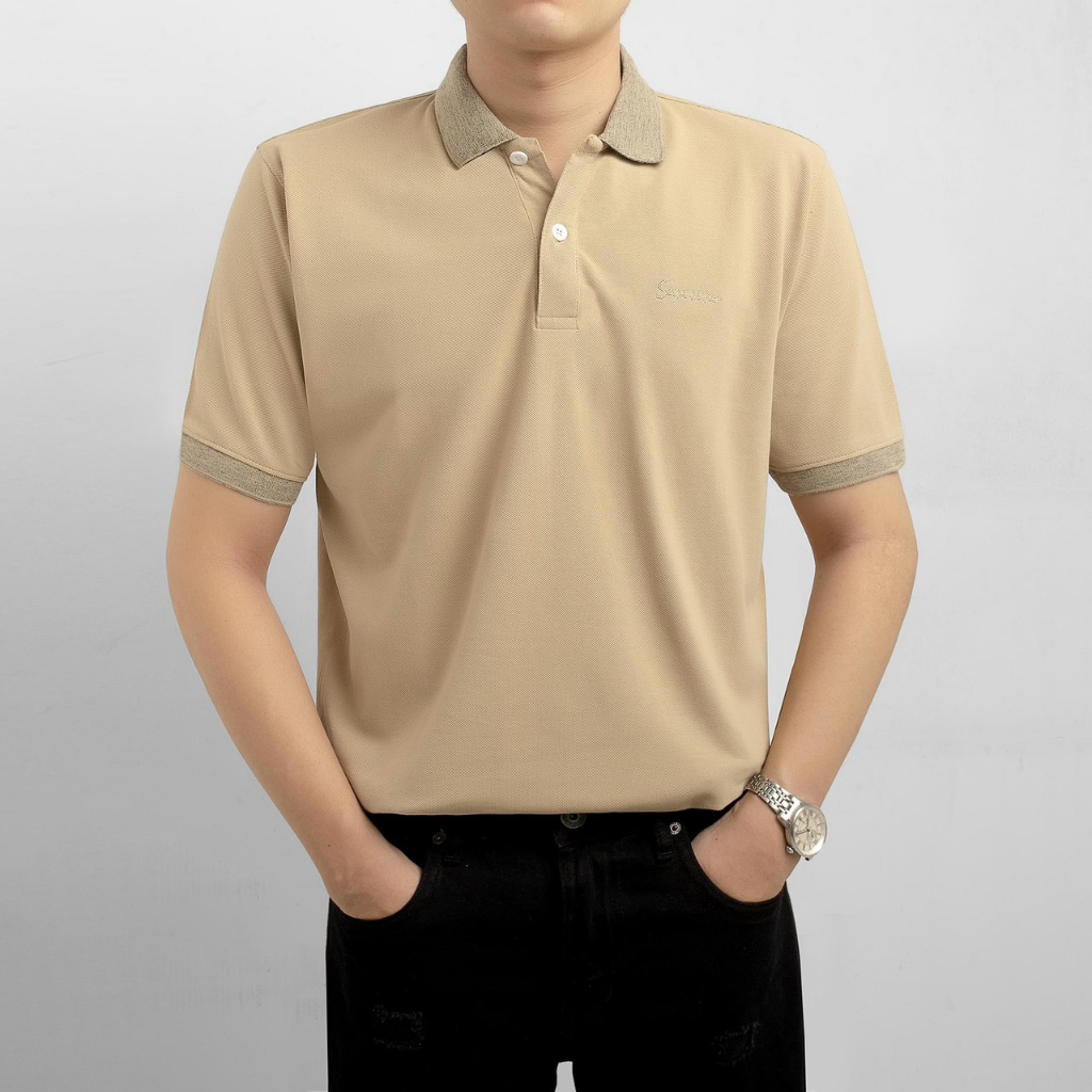 Áo Polo Super Bros Omber 5 Màu - Cotton Pique, Thoáng Mát, Form Slim Ôm Nhẹ Tôn Dáng - Hàng Chính Hãng.