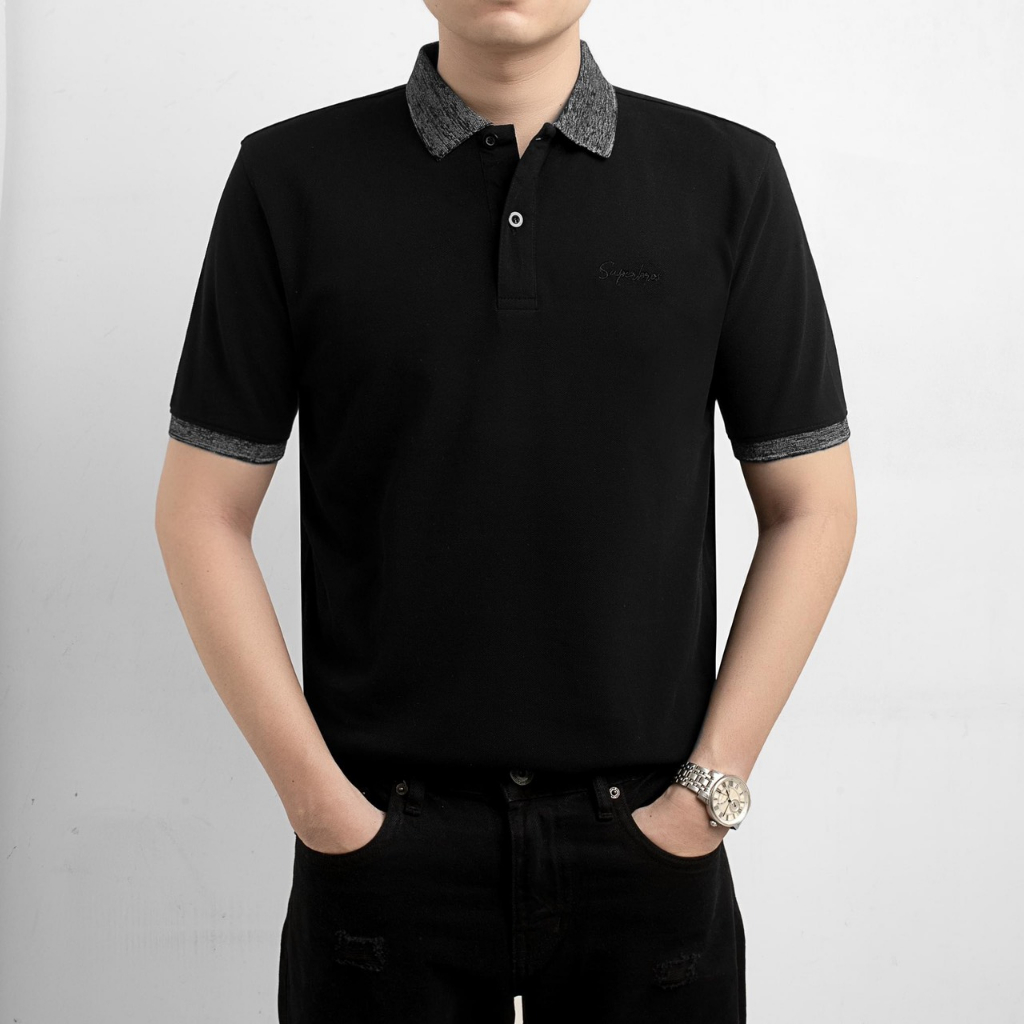 Áo Polo Super Bros Omber 5 Màu - Cotton Pique, Thoáng Mát, Form Slim Ôm Nhẹ Tôn Dáng - Hàng Chính Hãng.