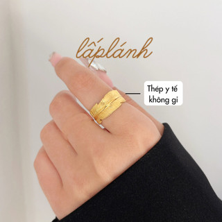 Nhẫn xoắn tạo hình lá, có thể tắng đưa style âu mỹ cá tính - dylla ring