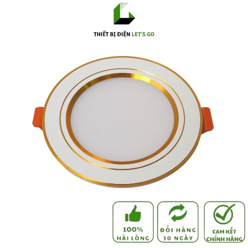 Đèn LED Âm Trần Mặt Vàng Let's Go Led [CHÍNH HÃNG]