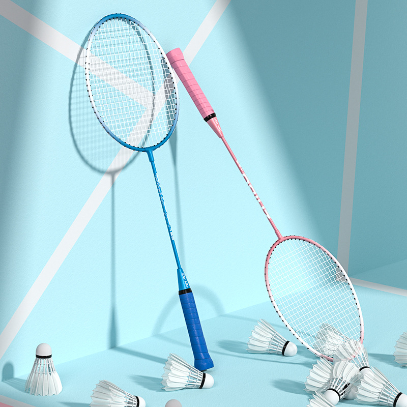 Bộ 2 chiếc vợt cầu lông Boshika ,tặng kèm bao đựng và 3 quả cầu nhựa,Chính Hãng Chất Lượng Cao.
