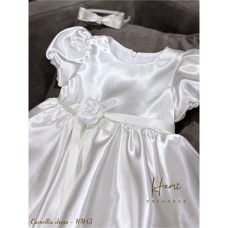𝐂𝐚𝐦𝐞𝐥𝐥𝐢𝐚 𝐃𝐫𝐞𝐬𝐬 - Váy Hoa Trà HM43 Chất Lụa Nhũ Hàn ( ảnh chính chủ )