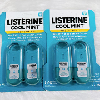 Xịt thơm miệng Listerin Cool Mint vĩ 2 lọ 7.7ml