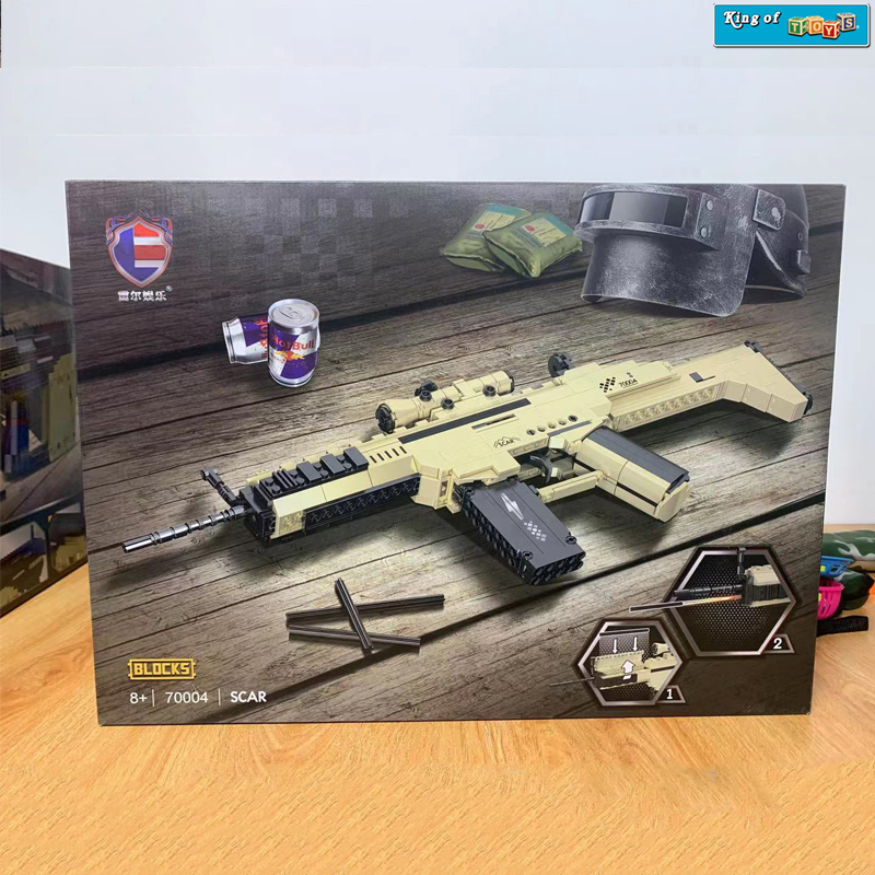 Đồ Chơi Lắp Ráp Mô Hình SCAR,VECTOR,M416,MK14 PUBG,CSGO Với 400+ Mảnh Ghép,Đồ Chơi Thông Minh Sáng Tạo Cho Bé