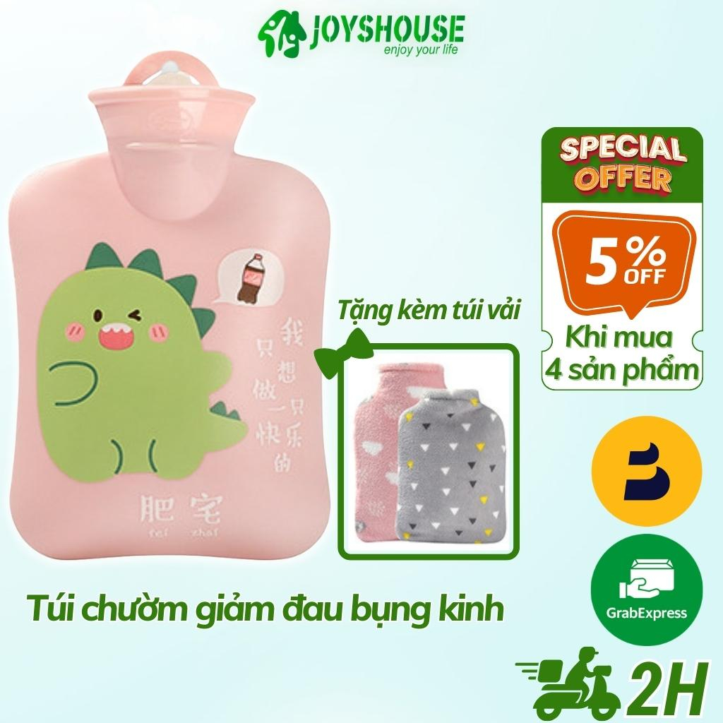 Túi chườm nóng đau bụng kinh giúp giảm đau bụng kinh hoặc chườm bụng sau sinh tặng kèm túi vải bọc bên ngoài