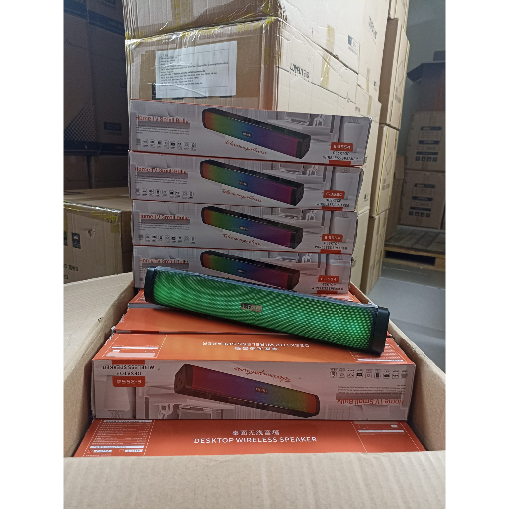 Loa Bluetooth, Loa Soundbar LED RGB Máy tính Mini 2.0 LeerFei YST1053/ 350T/ 3544 - Loa Vi tính LED RGB Cao cấp