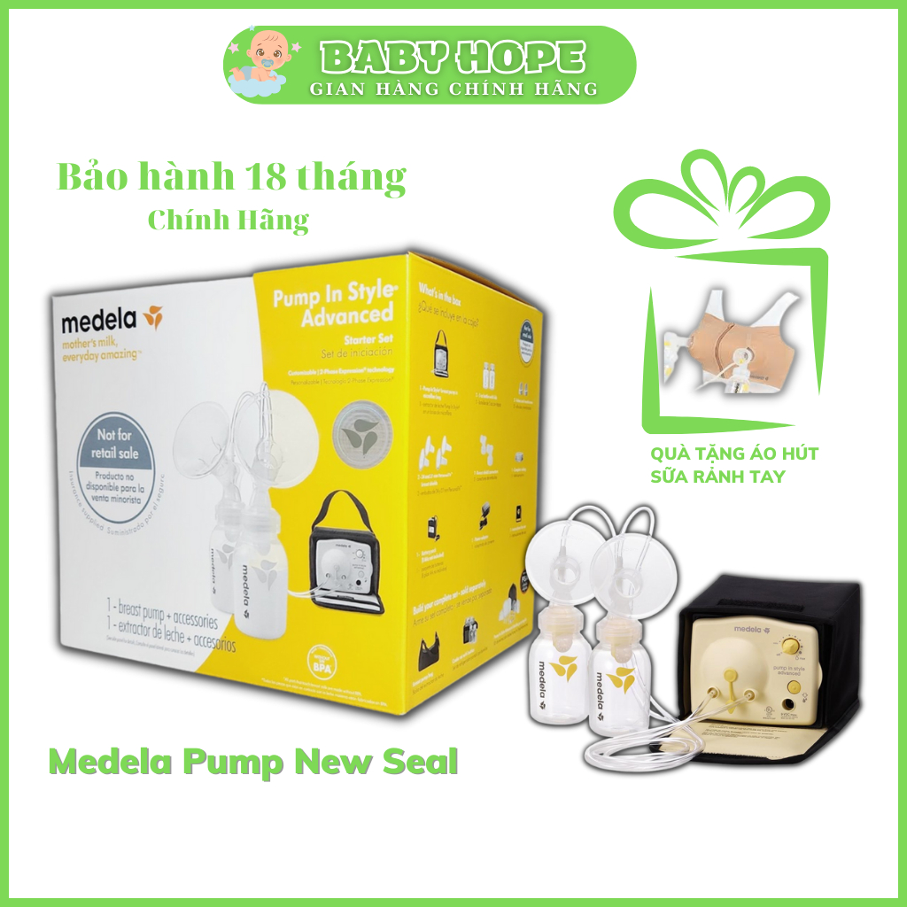 Máy hút sữa Medela Pump in style advanced máy hút sưa điện đôi medela chính hãng bản rút gọn new seal likenew