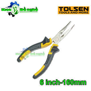 Kìm mỏ nhọn cong mini 6 inch tolsen 10008-kìm mũi cong gỡ lưỡi câu cá - kiot đồ nghề