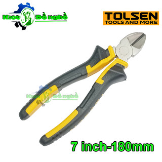 Kìm cắt dây điện đa năng 7 inch tolsen 10004-kìm cắt dây thép mỏ nghiêng sử dụng sửa chữa xe máy, nhà cửa - kiot đồ nghề
