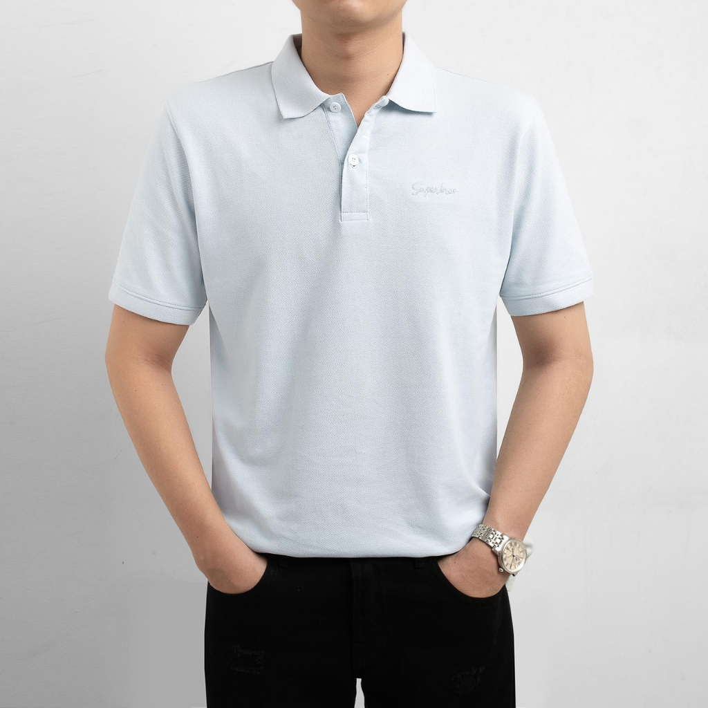 Áo Polo Super Bros Omber 5 Màu - Cotton Pique, Thoáng Mát, Form Slim Ôm Nhẹ Tôn Dáng - Hàng Chính Hãng.