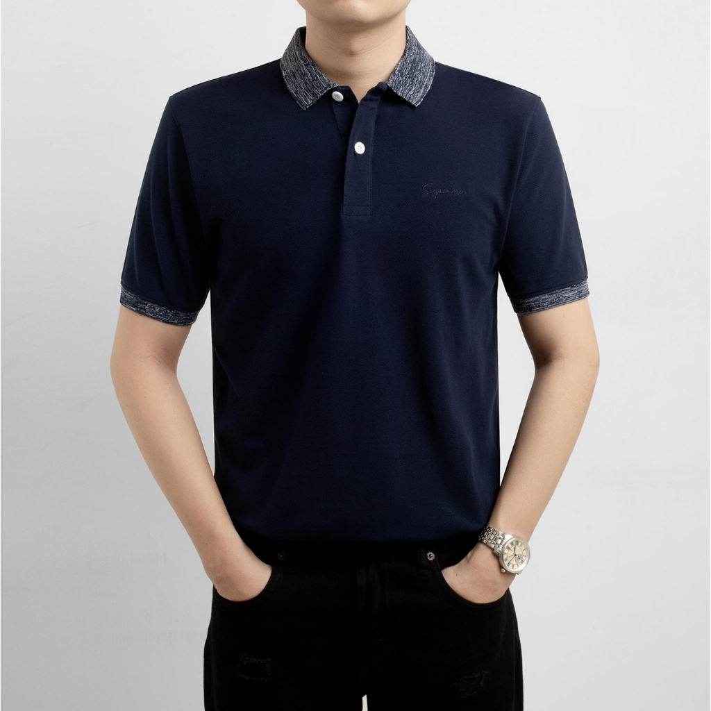 Áo Polo Super Bros Omber 5 Màu - Cotton Pique, Thoáng Mát, Form Slim Ôm Nhẹ Tôn Dáng - Hàng Chính Hãng.