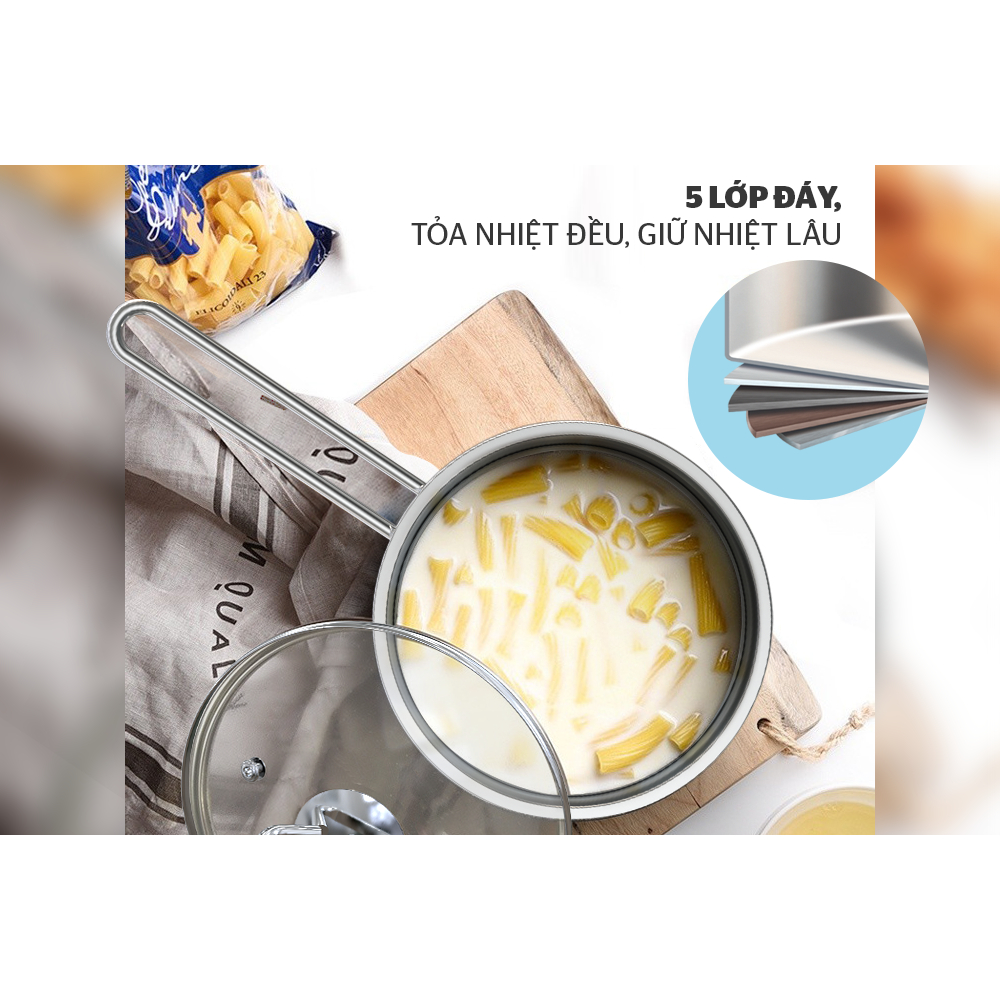 Nồi quấy bột inox 5 đáy Sunhouse SHG508-16